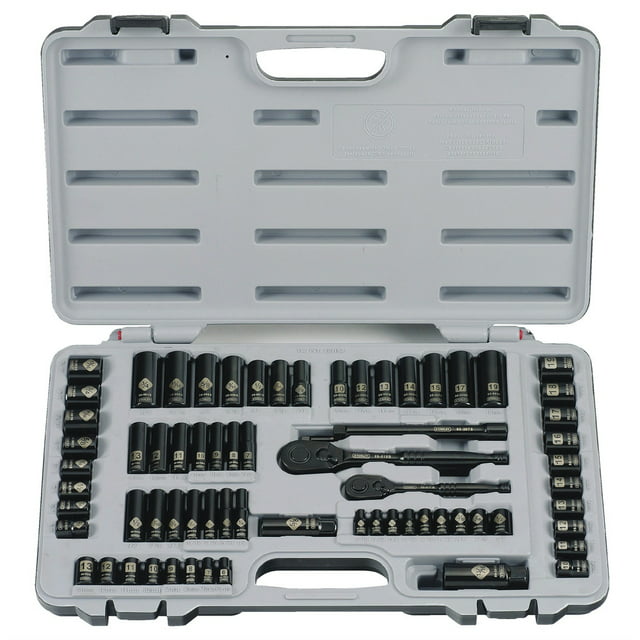 Stanley 92-824 69-Piece Black Chrome Socket Set