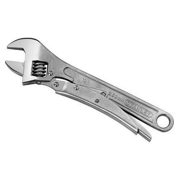 Stanley Adjustable MaxGrip Locking Wrench 85-610 - 10 Inch - Automotive Use Heavy-Duty Construction, Professional Use