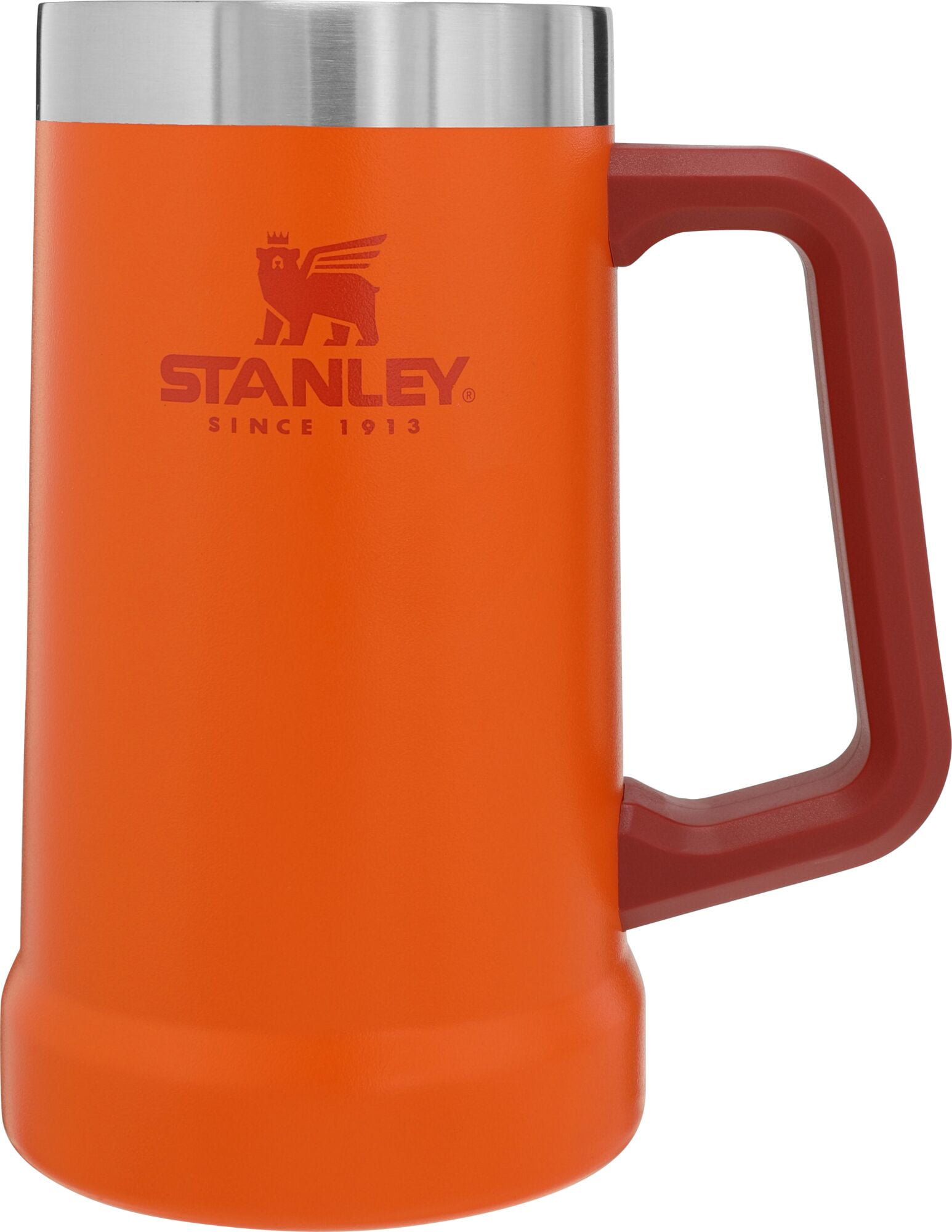 Stanley Adventure Big Grip Vacuum Stein with Easy-Carry Handle 24 oz -  Signal Orange