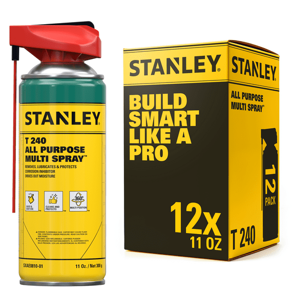 Stanley All In One Multi Spray - Corrosion Inhibitor, Lubricant,11oz-12 Pack