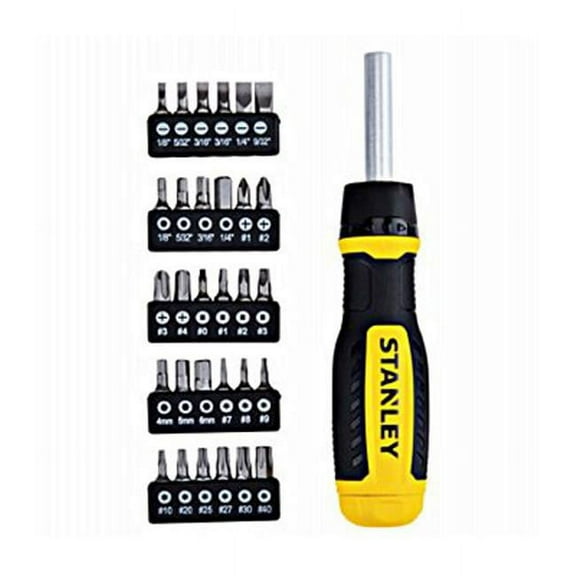 Stanley Assorted Ratcheting Screwdriver Set 30 pc