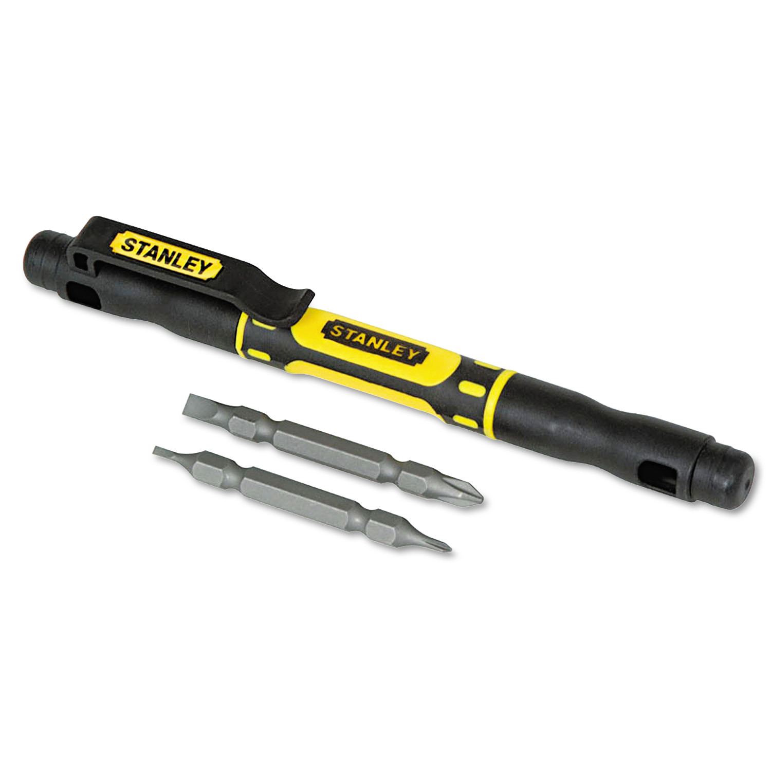 Stanley BOS66344 Four-In-One Pocket Screwdriver, Black - image 1 of 2