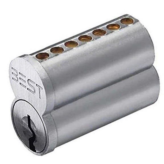 Stanley Best 1CB7B31626 Peaks 7 Pin B3 Keyway Uncombinated Core, Satin Chrome