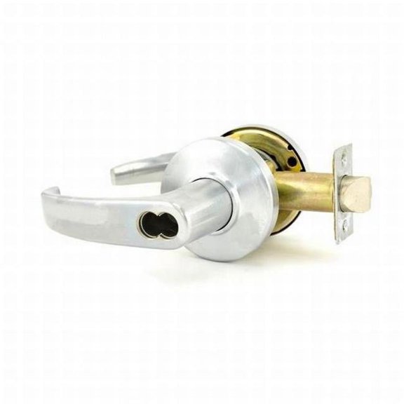 Stanley Best 9K37D14CS3626 2.75 in. Backset 7 Pin Storeroom 14 Lever & C Rose with ANSI Strike Less Core, 9K Series - Satin Chrome