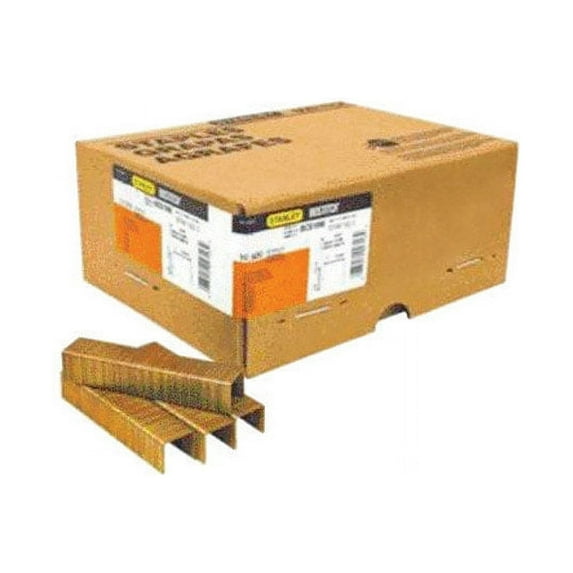 Stanley Bostitch 2608008 1 x 0.5 in. Steel Medium Crown Staples, 16 Gauge - Pack of 10000