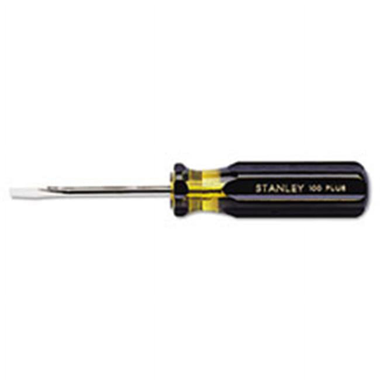 Stanley Bostitch 66018 100 Plus Round Blade Standard Tip Screwdriver, 0.18 in.