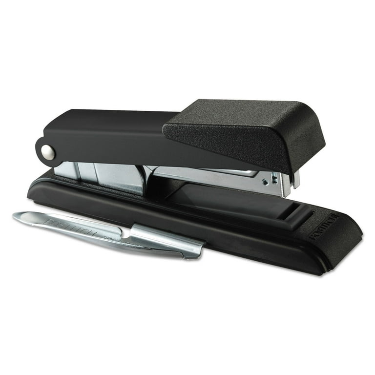 Bostitch Antimicrobial Flat Clinch Stapler - 40 Sheets Capacity - 210 Staple Capacity - Full Strip - 1 Each - Black Bostitch Antimicrobial Flat Clinch Stapler - 40 Sheets Capacity - 210 Staple Capacity - Full Strip - 1 Each - Black
