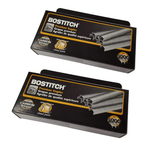 Stanley Bostitch B8 Staples for 1/4" Stapler, 2 Boxes (10000 Staples)