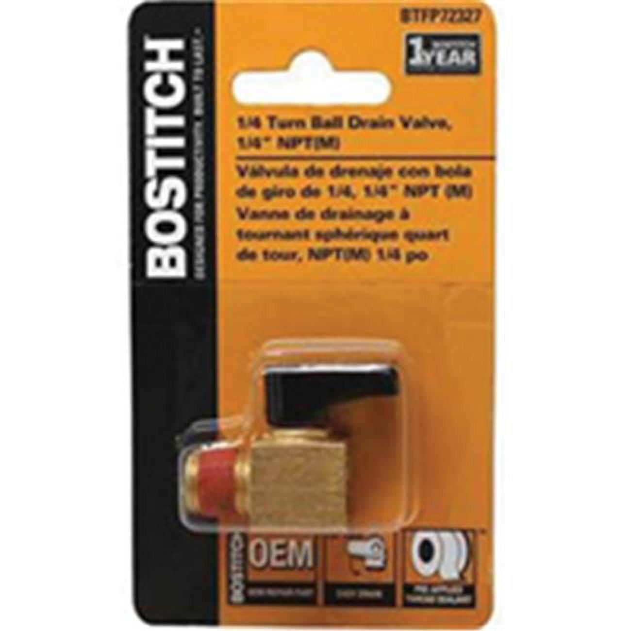 StanleyBostitch Ball Drain Valve .25 Npt Male Bt