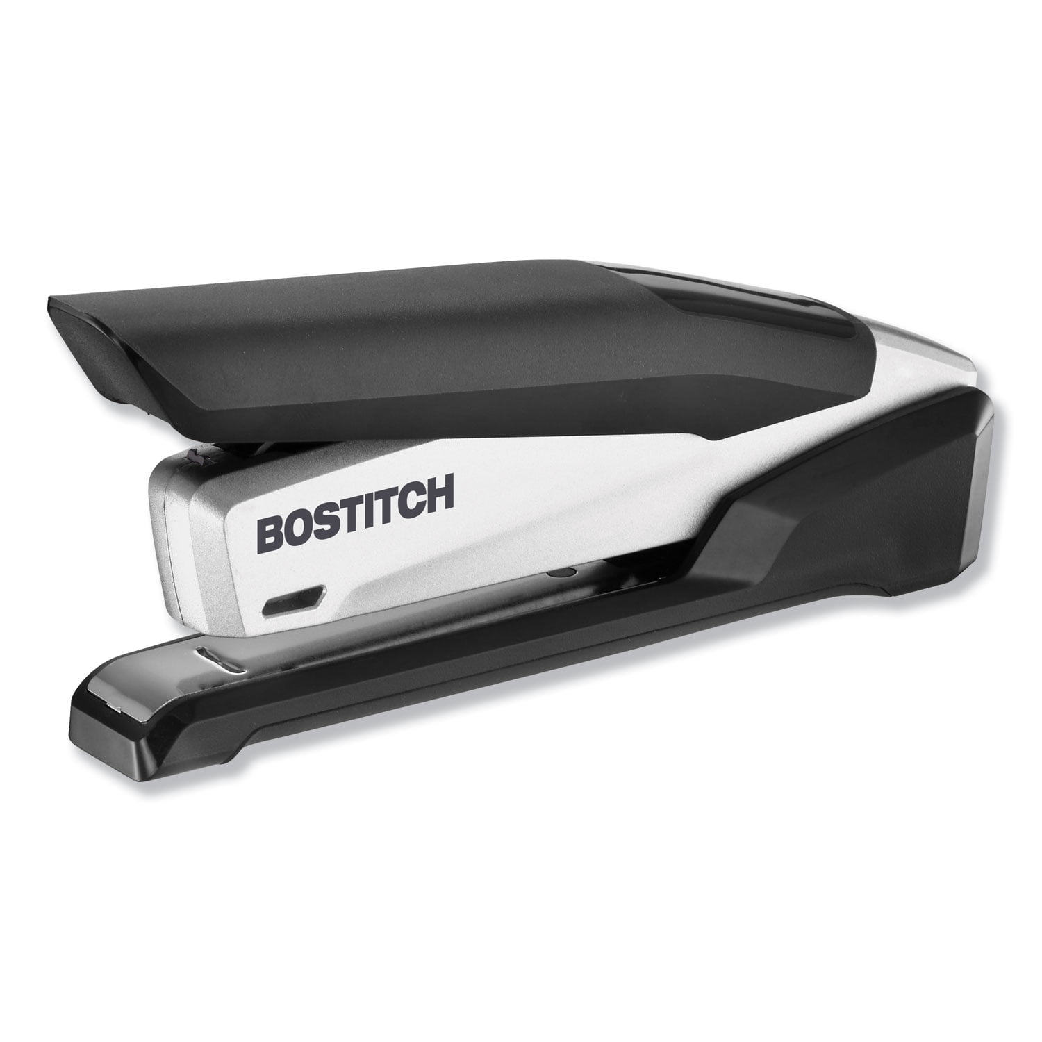 Stanley Bostitch Inpower Spring-Powered Premium Desktop Stapler, 28-Sheet Capacity, Black/Silver