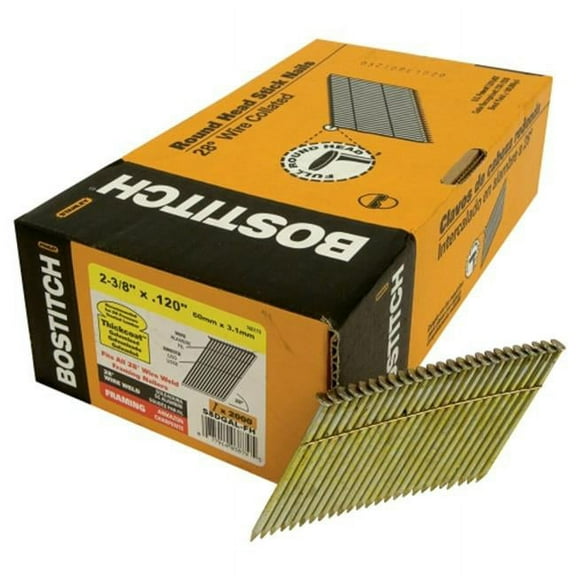 Stanley Bostitch S8DGAL-FH 2 000 Count 2.38 in. Thickcoat Galvanized 28- Wire Col