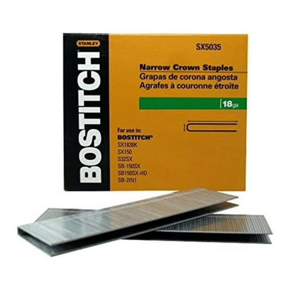 Bostitch Staple Galvanized SX5035050G7M - 1/2 in Leg, 7/32 in Crown, 0.5 in x 7 m