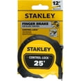 thumbnail image 1 of Stanley CONTROL-LOCK Series STHT37244 Tape Measure, 25 ft L Blade, Black/Yellow Case, 1 of 2