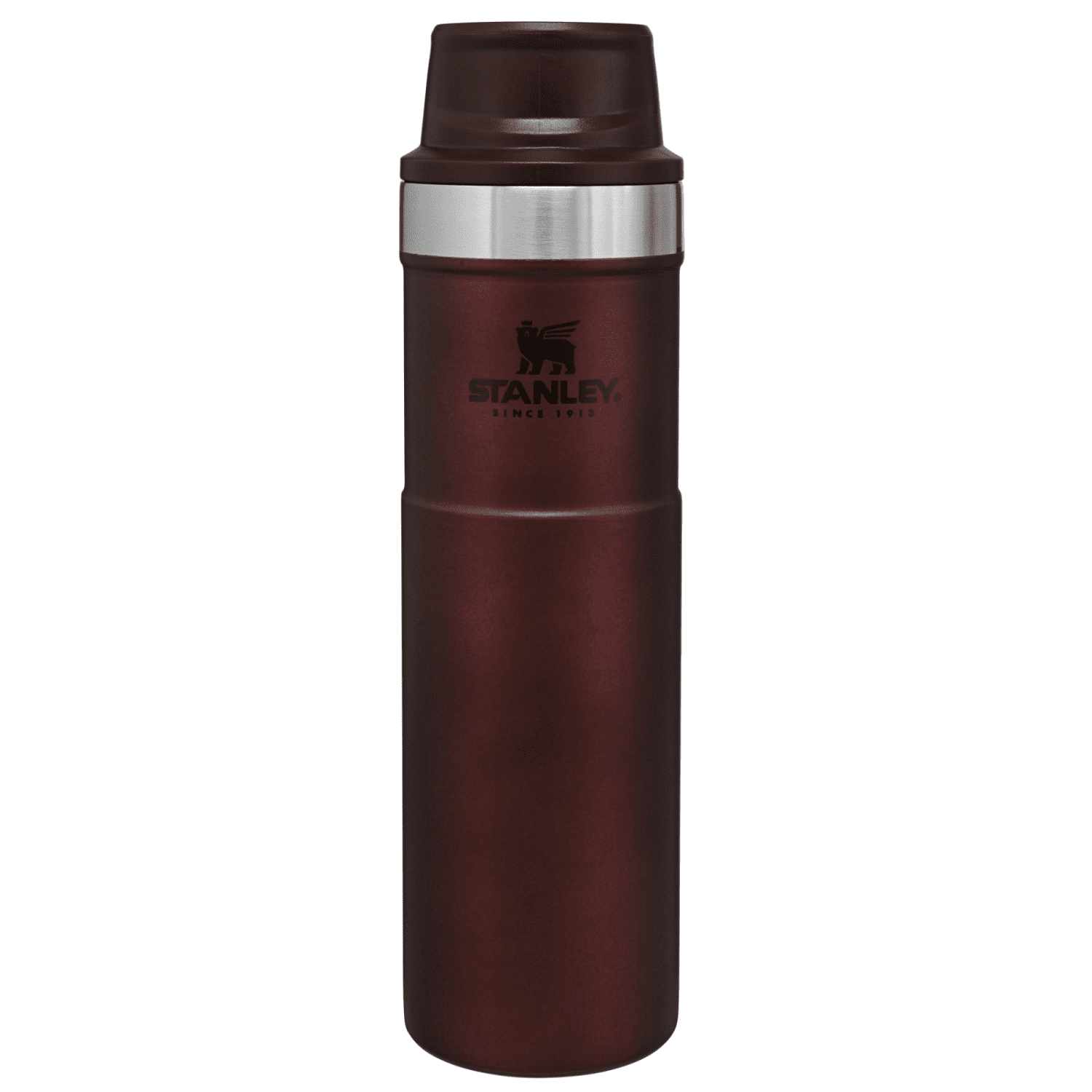 The ever-classic Trigger-Action Travel Mug in Polar White
