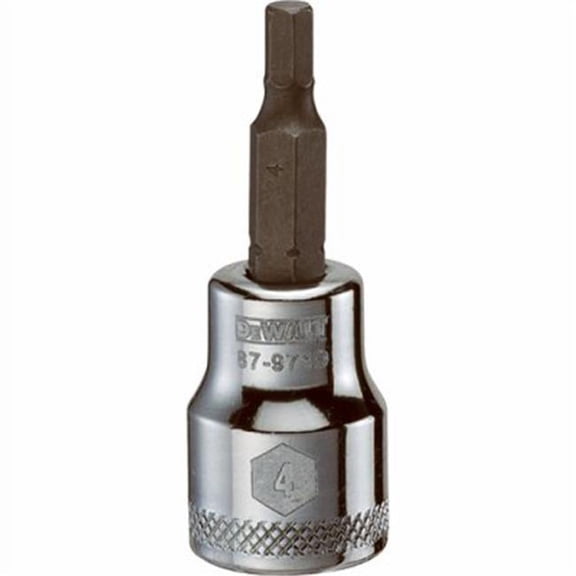Stanley Consumer Tools 227654 0.37 in. Drive, 4 mm Polished Chrome Vanadium Steel Hex Bit Socket