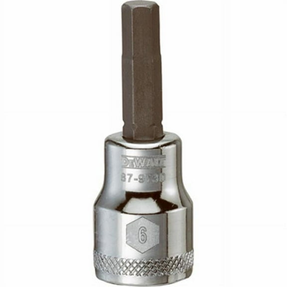 Stanley Consumer Tools 227656 0.37 in. Drive, 6 mm Polished Chrome Vanadium Steel Hex Bit Socket