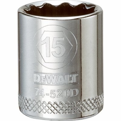 SCKT SAE 12PT 15MM 3/8"(Pack of 1)
