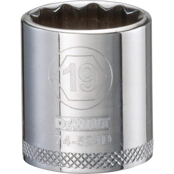 SCKT SAE 12PT 19MM 3/8"(Pack of 1)