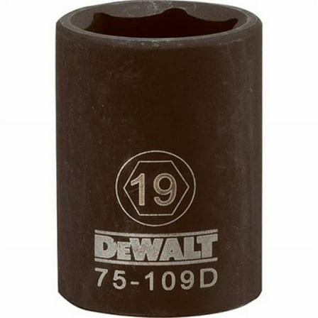 Stanley Consumer Tools 233327 0.5 in. Drive 19 mm 6 Point Impact Socket