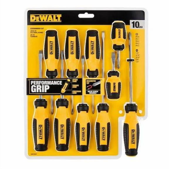 Stanley DeWalt Fixed Bar Screwdriver Set 10 pc