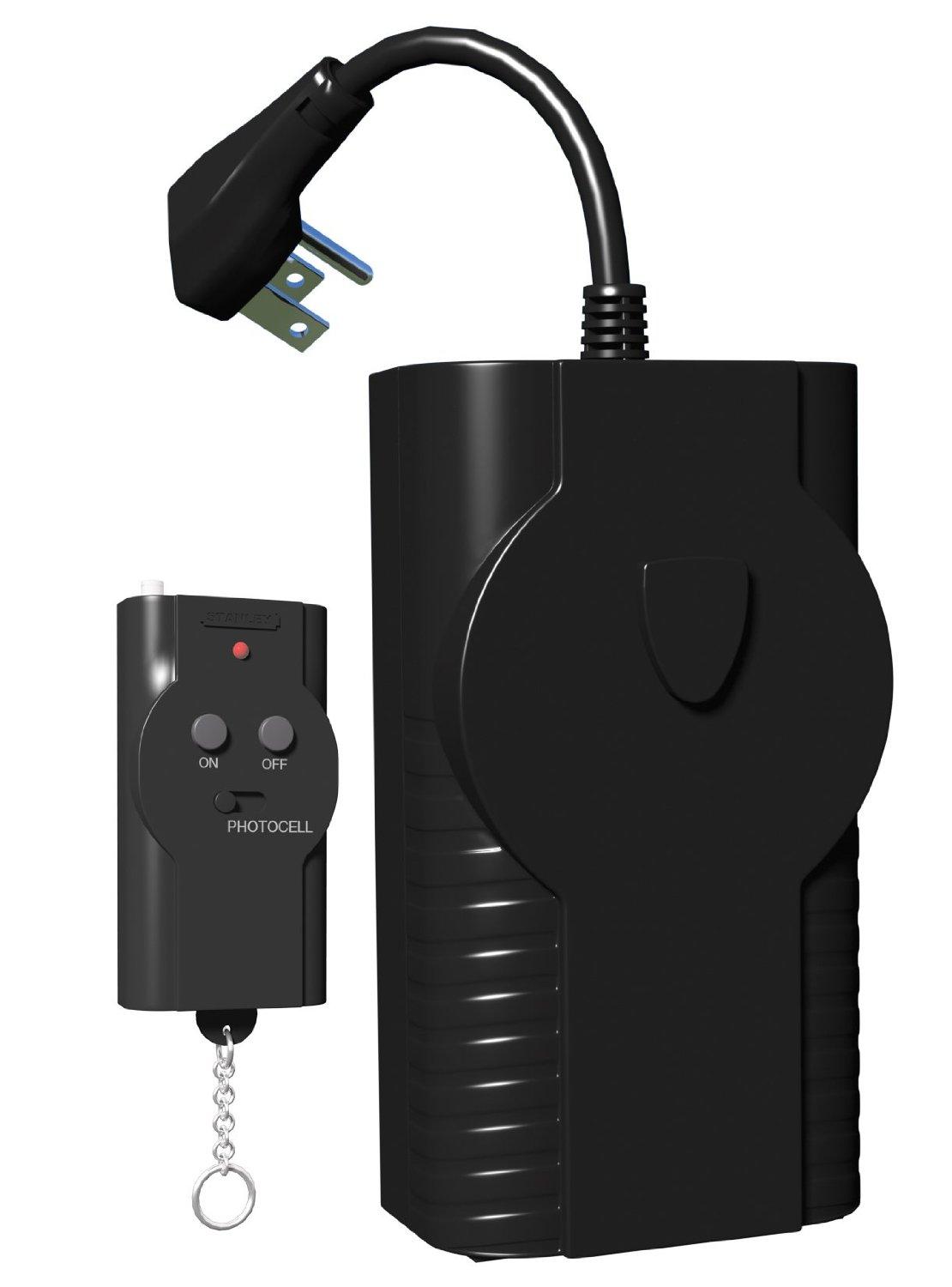 Stanley 31184 Outdoor Remote Control Twin Grounded 2 Outlet Outdoor ...