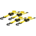 thumbnail image 1 of Stanley Enclosed Cam Buckle Cargo Tie Down Straps 1In X 10' 1200 Lbs Break Strength 4Pk, 1 of 5