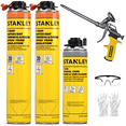 thumbnail image 1 of Stanley F990P SuperCoat Class A Fire Rated Closed Cell Spray Foam Kit - R-Value 11.32 at 2” - Covers 40 Board Feet at 1” - 2 Pack Set, 1 of 12