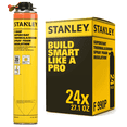 thumbnail image 1 of Stanley F990P SuperCoat Spray Foam - Fire Rated - R-Value 11.32 at 2” - Covers 480 Board Feet at 1” - Gun Use (Not Included) - 24 Pack, 1 of 12