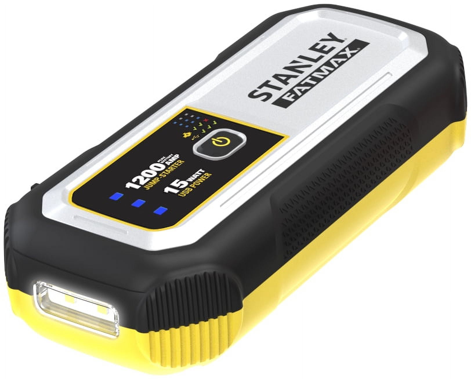 Stanley FatMax 1200A, Lithium Jump Starter with 15 Watt USBA and USBC