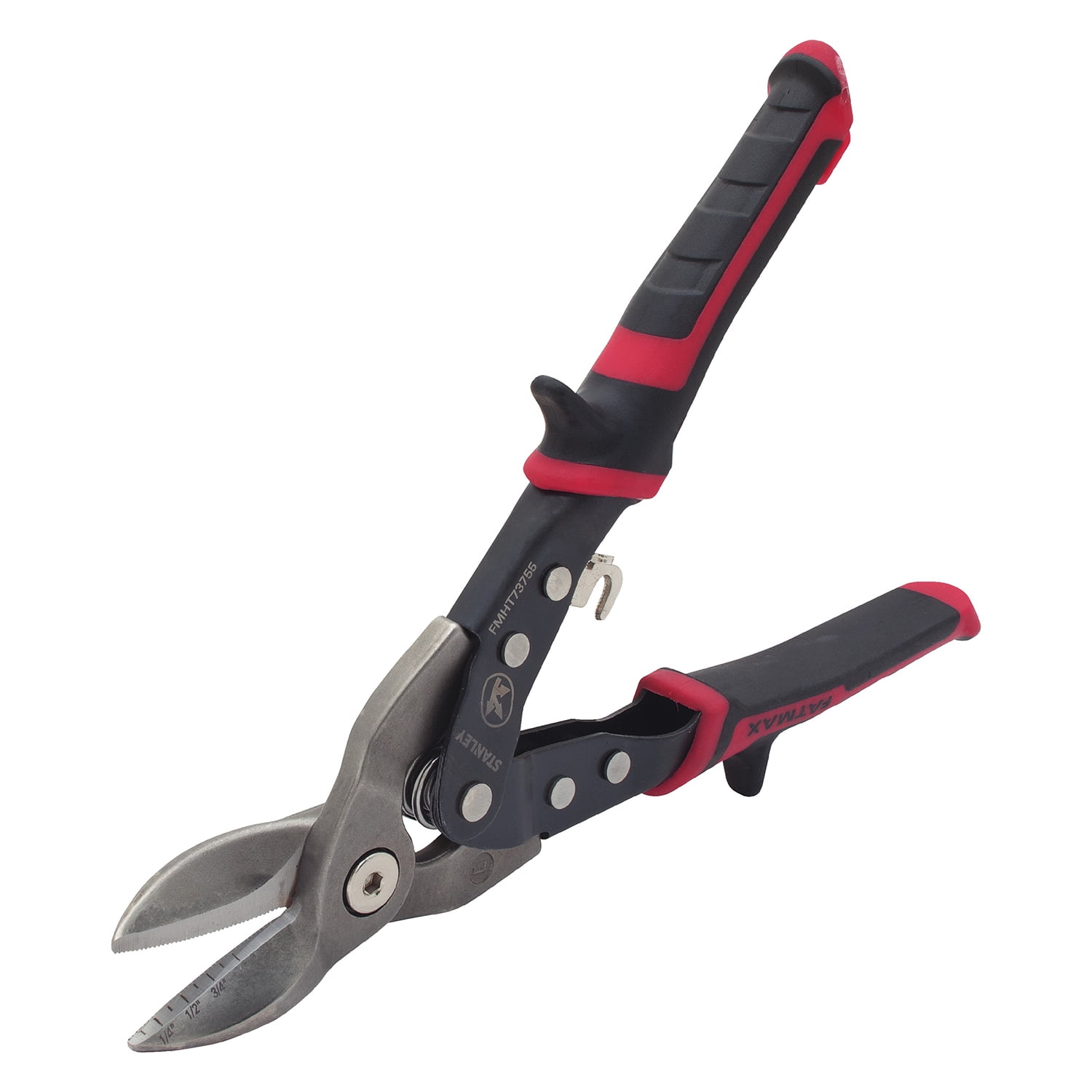 Stanley FatMax ERGO FMHT73755-0 Tin Snips Left 250 Mm - Low Grip Metal Shears For Comfortable, Controlled Cutting