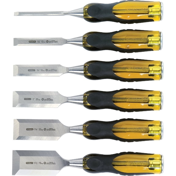 Stanley FatMax Short Blade Chisel Sets - 16-971 SEPTLS68016971 Heavy-Duty Construction, Professional Use