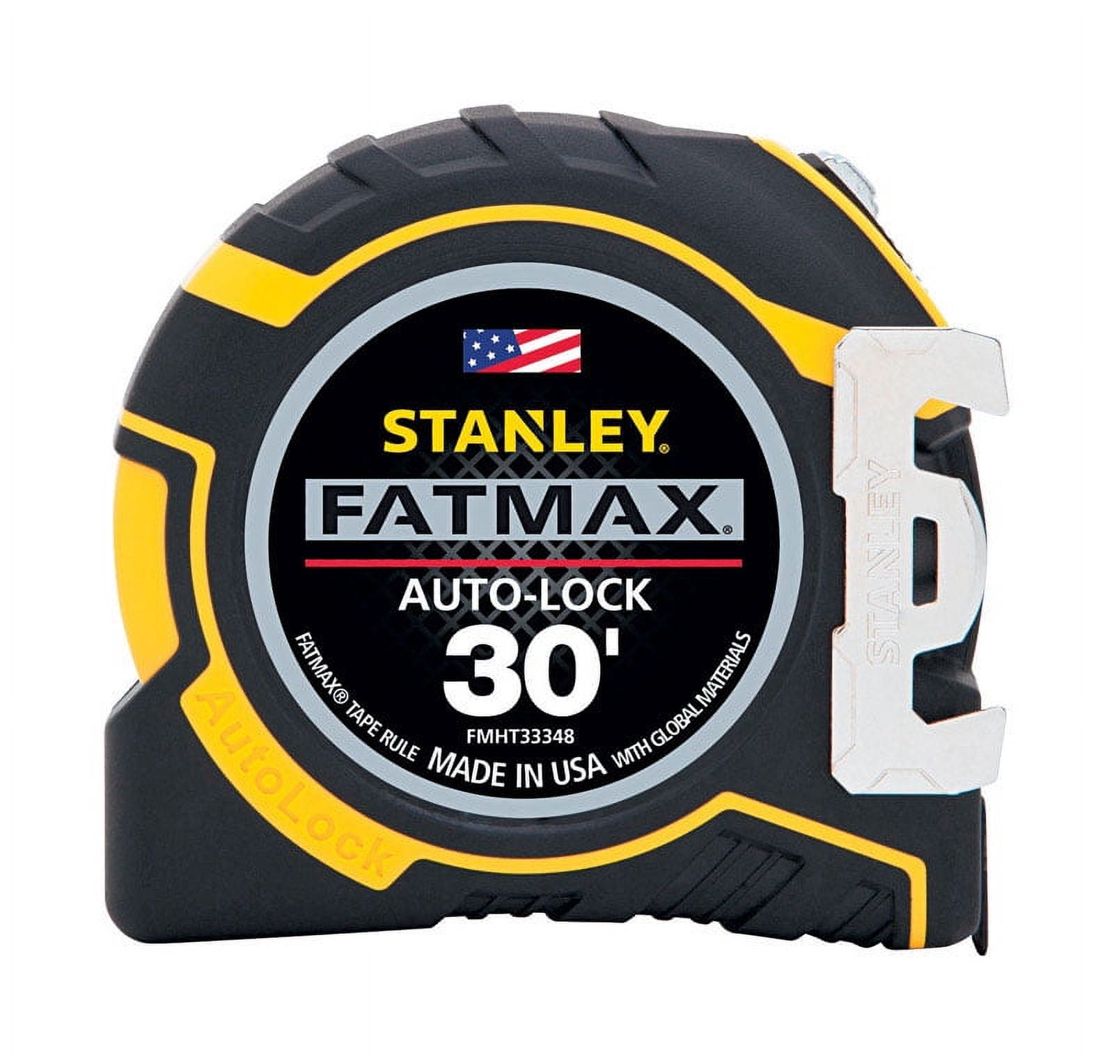 Stanley Fatmax 30 ft. L x 1.25 in. W Auto Lock Tape Measure Yellow 1 pk
