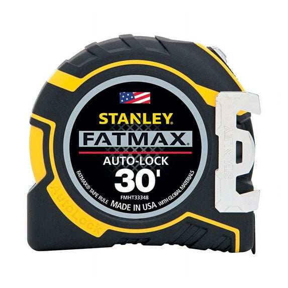 Stanley Fatmax 30 ft. L x 1.25 in. W Auto Lock Tape Measure Yellow 1 pk