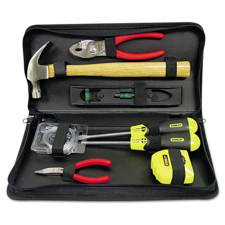 General Repair 8 Piece Tool Kit In Water-Resistant Black Zippered Case (1 Kit)