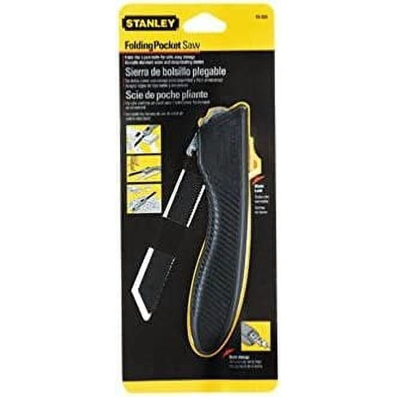 Stanley Hand Tools 15-333 8" 10 TPI Black Aggressive Tooth Folding Pocket Saw