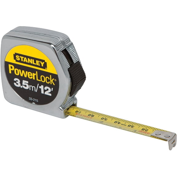 Stanley Hand Tools 33-215 12' PowerLock Tape Measures — Residential Use, Standard Application