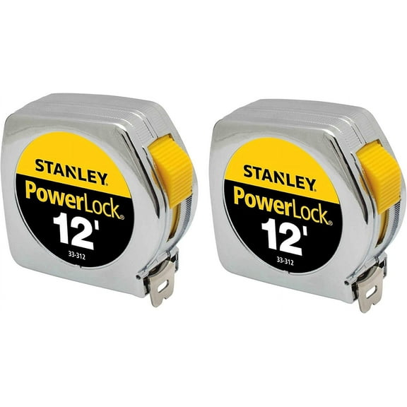 Stanley Hand Tools 33-312 3/4" X 12' PowerLock Professional Tape Measure 2 Pack