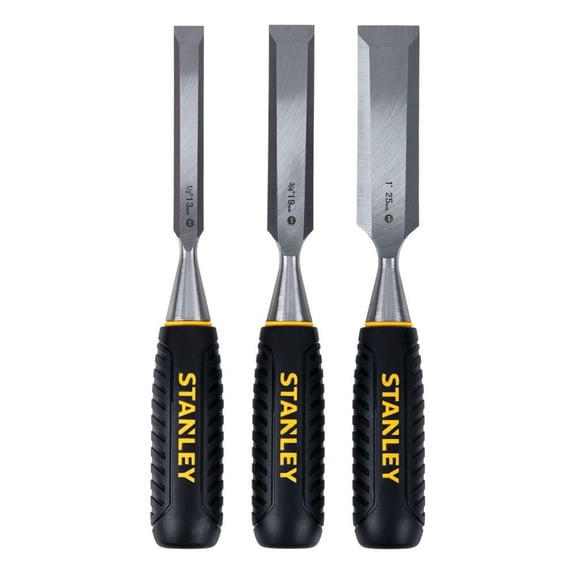 Stanley Wood Chisel Set - Precision Woodworking Chisels - 3 Piece