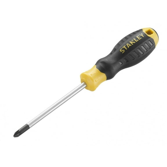 Stanley Hand Tools Cushion Grip Screwdriver, Pozidriv Tip