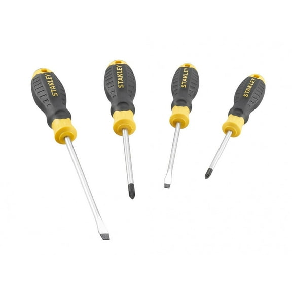 Stanley Hand Tools Cushion Grip Screwdriver Set, 4 Piece