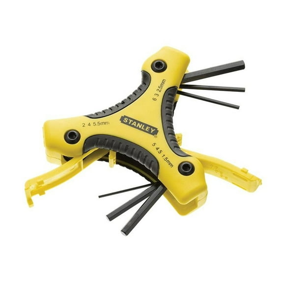 Stanley Hand Tools Metric Triangle Hexagon Key Set, 9 Piece