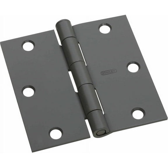 Stanley Hardware 082300 3.5" X 3.5" Primed Square Corner Hinges 2 Count