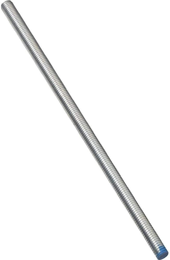 National Hardware Threaded Rod UNC Zinc Plated - 1/2-13 Thread - 12 in ...