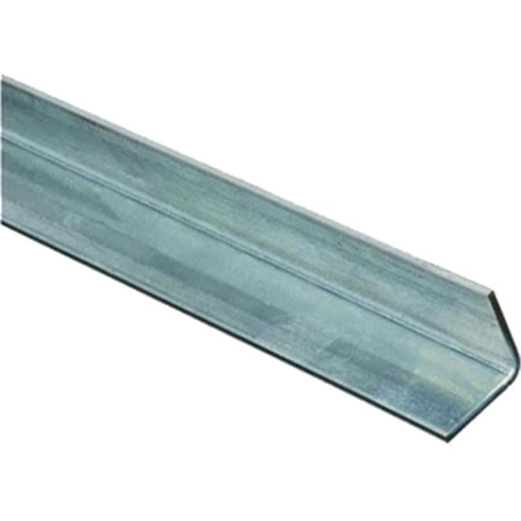 Stanley 179978 Equal Leg Angle, 1-1/4 in Leg x 11 ga T, 72 in L, Steel, Zinc Plated