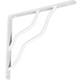 Stanley Hardware 250598 7" X 8" White Modern Decorative Shelf Bracket
