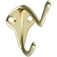 thumbnail image 1 of Stanley 571070 Coat & Hat Hook, Bright Brass, 1 of 1