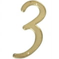 thumbnail image 1 of Stanley Hardware 579931 4" Brass #3 House Numbers, 1 of 1
