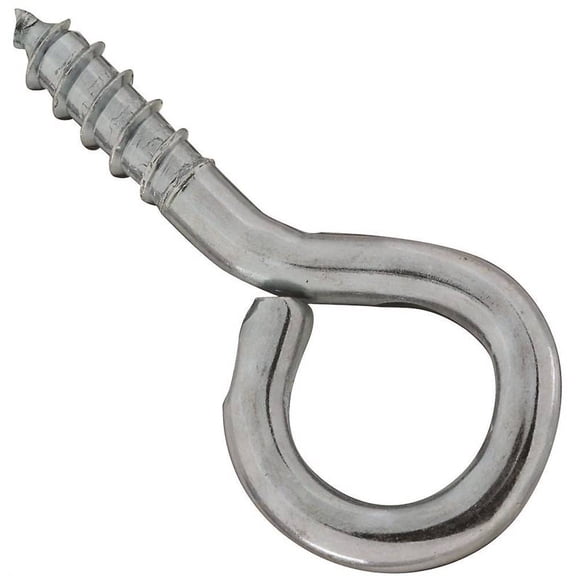 Stanley Hardware 751085 1-5/16" Zinc Plated Screw Eyes Large Eye, 5 Count