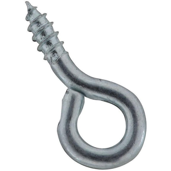 Stanley Hardware 752070 17/32" Zinc Plated Screw Eyes Small Eye, 12 Count