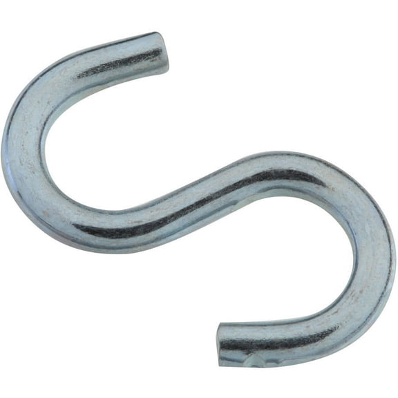 Stanley Hardware 759100 3/4" Zinc Open End S Hooks, 8 Count